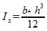 Moment of inertia X-direction