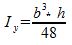 Moment of inertia Y-direction