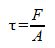 Shear stress