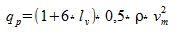 Characteristic velocity pressure