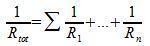 Parallel coupled resistances