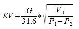 KV-value subcritical steam