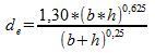 Equivalent circular diameter