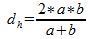 Hydraulic diameter